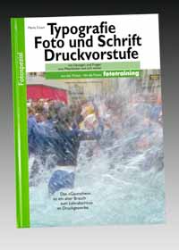 Foto-Lehrbuch Typografie Foto Schrift Druckvorstufe