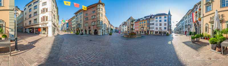 Fronwagplatz in Schaffhausen als Fotopanorama